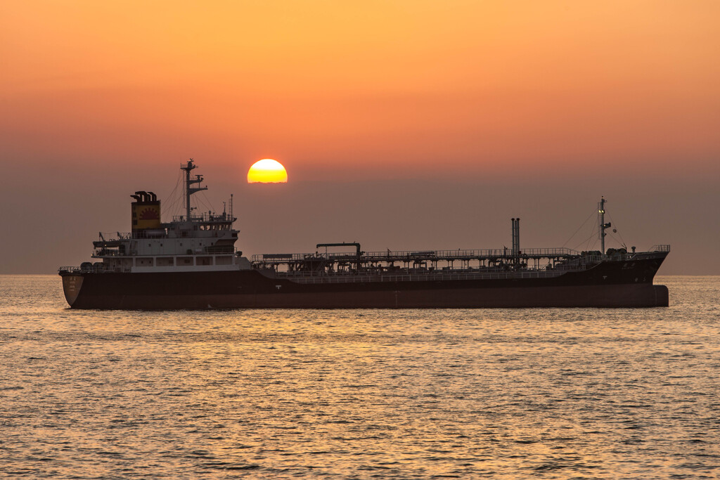 沈む夕日