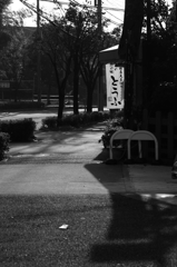 とうふ屋と影