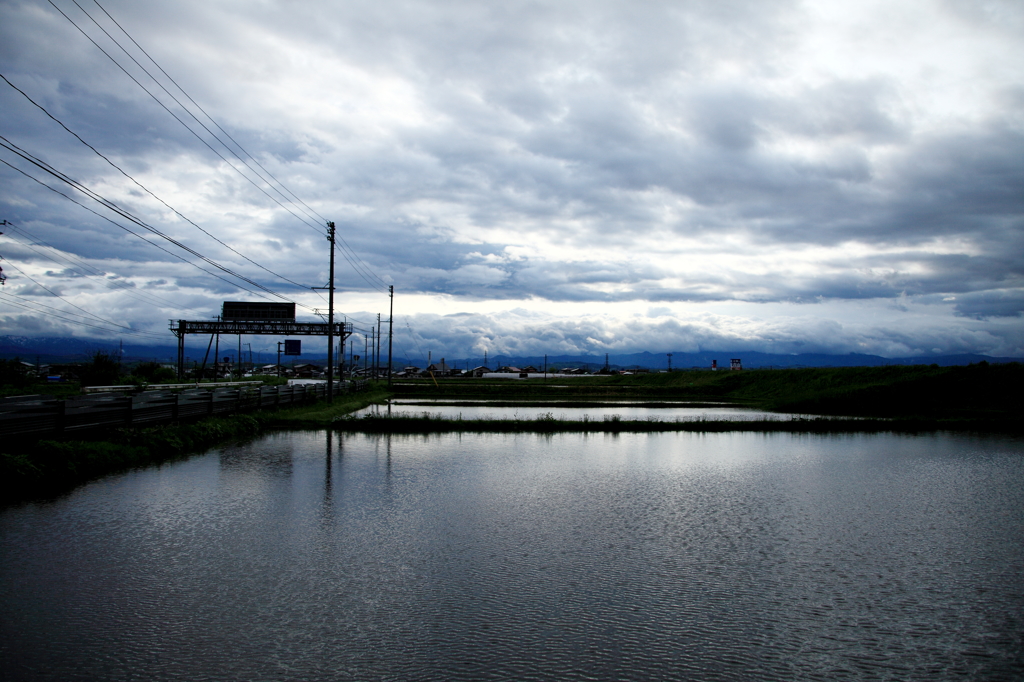 雨上がり「雲・光」