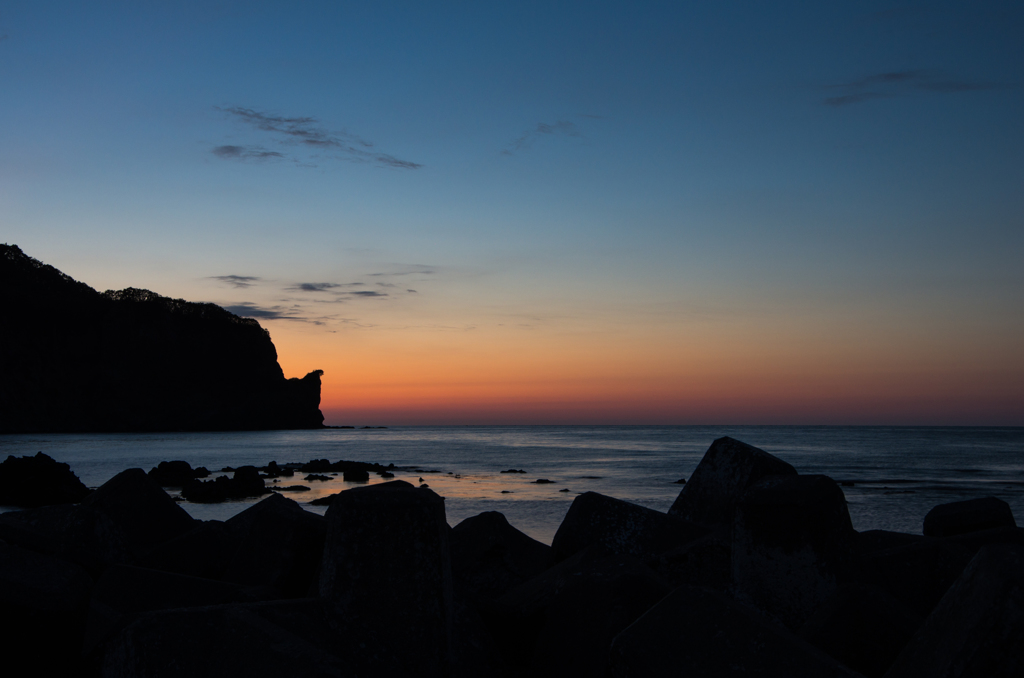 茶津の夕暮れ