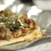 照り焼きチキンのピザ