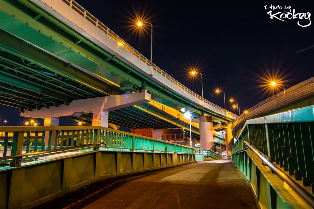 歩道橋より