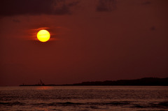 沖縄の夕日