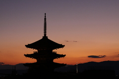 京都の夕焼け
