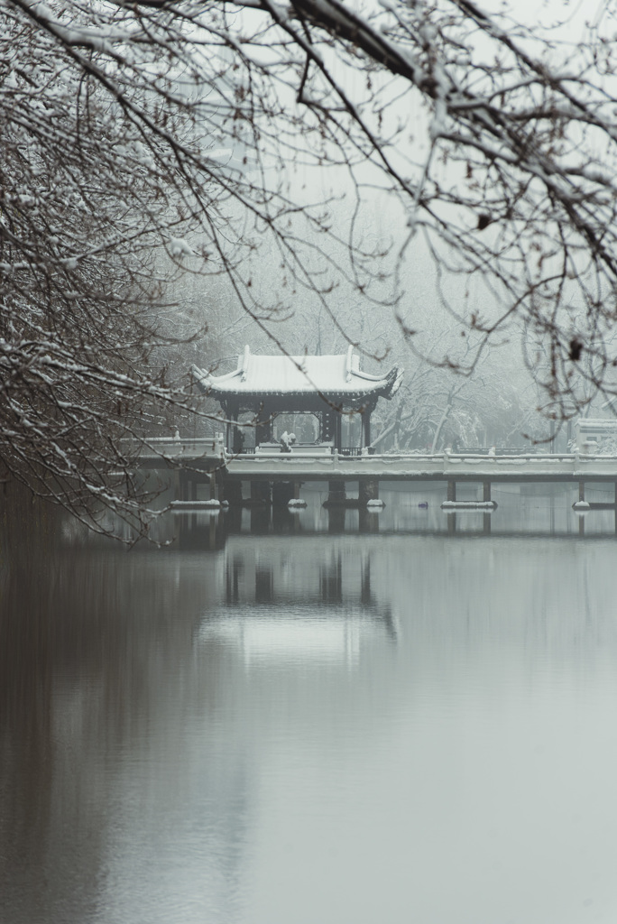 合肥の初雪