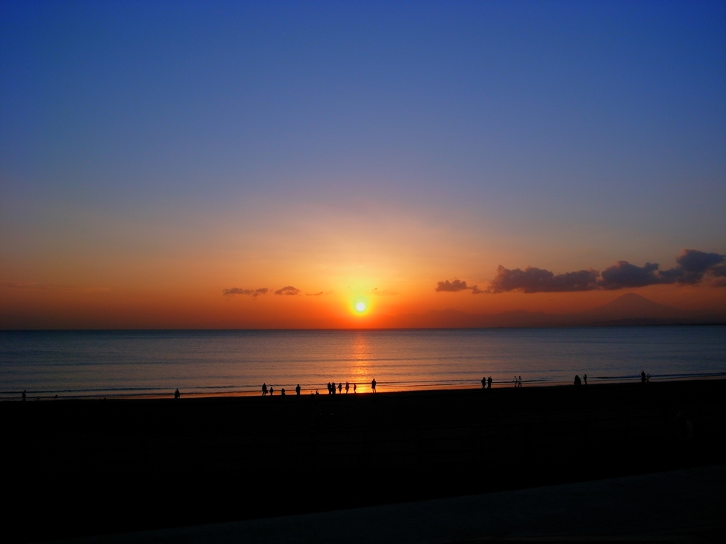 江ノ島の夕陽　HDR