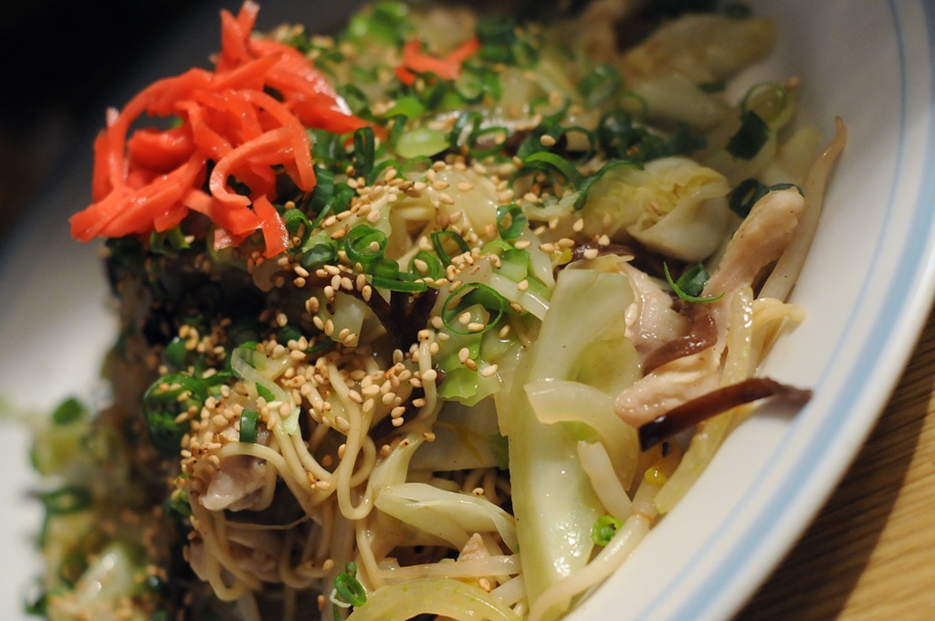 〆は焼きラーメン