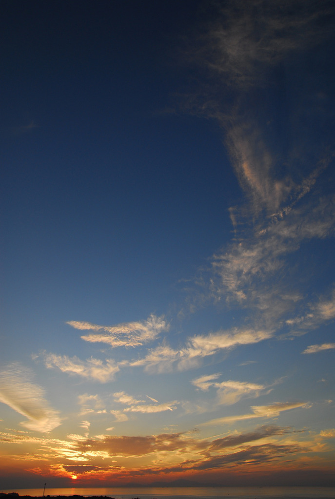 淡路島の夕日