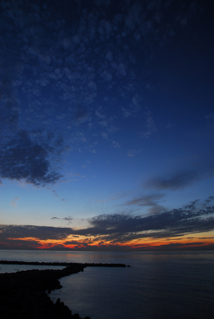 淡路島の夕日