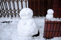 アンパンマン雪だるま？