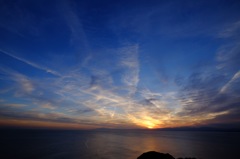 江の島展望灯台からの夕日