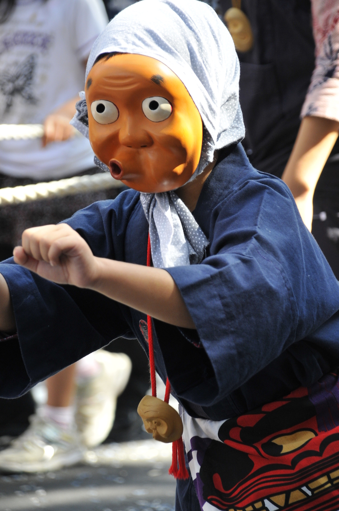 ひょっとこが舞う