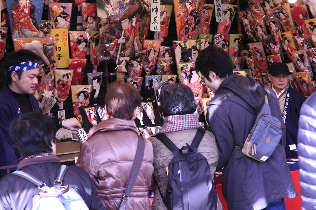 羽子板市風景４