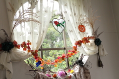 窓辺のハロウィーン