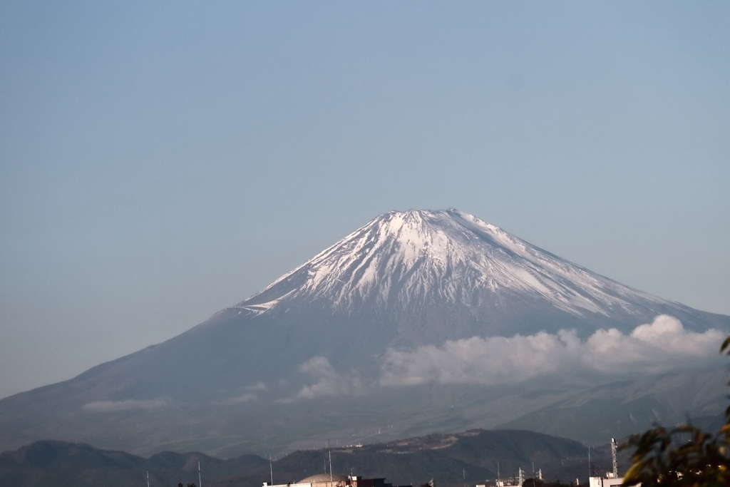 初冬の富士山