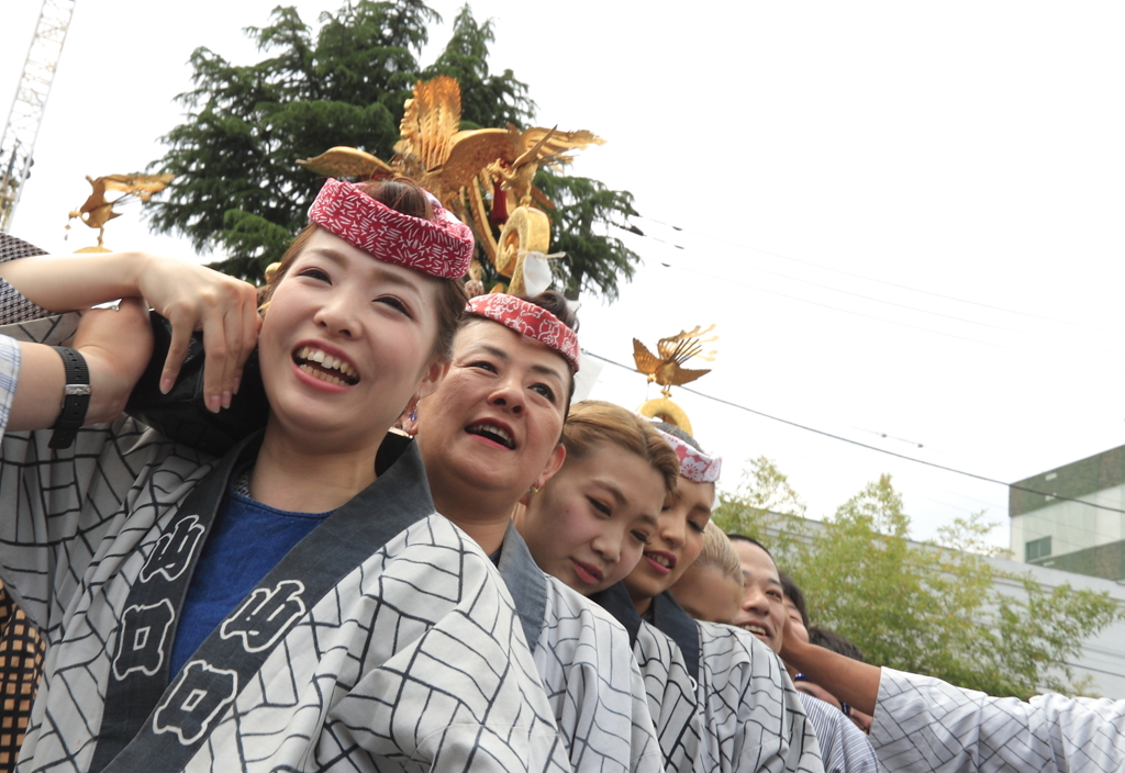 祭りの笑顔