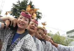 祭りの笑顔