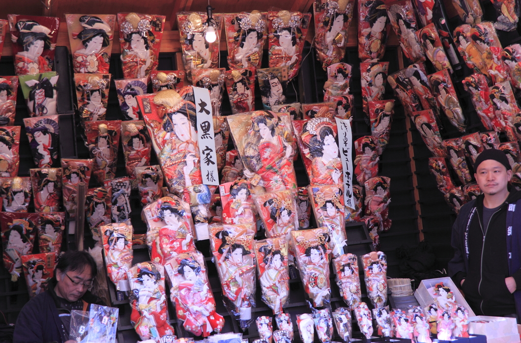 羽子板市風景２