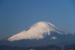 冬晴れの富士山