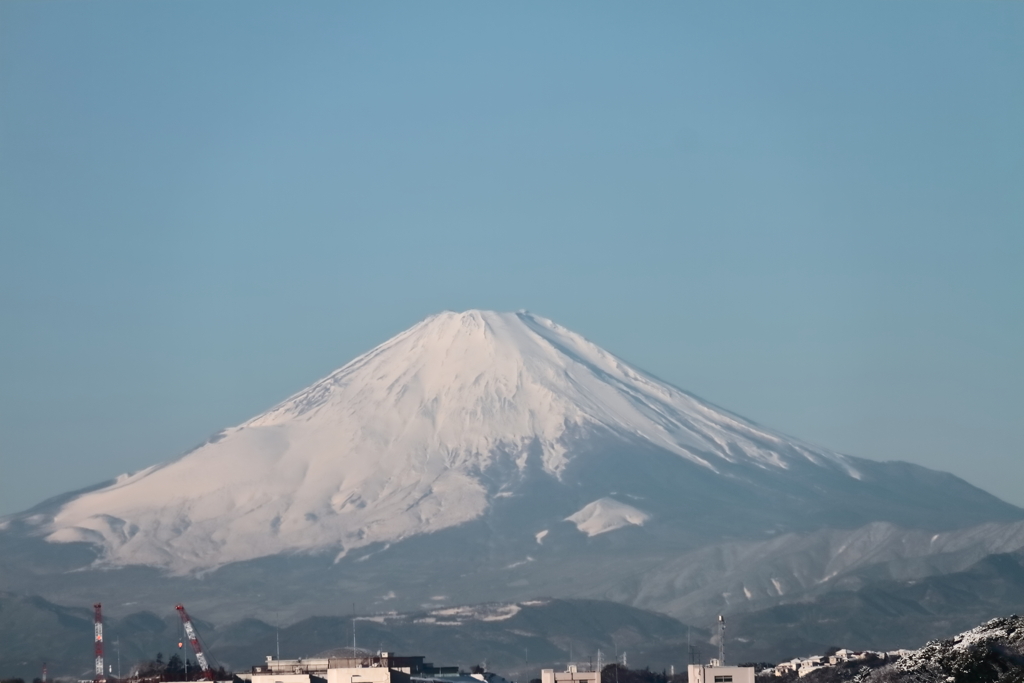 冬晴れ富士山
