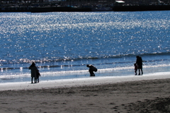 昼下がりの浜辺