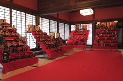 古民家の雛飾り