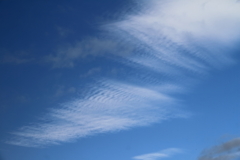 久々に上層の雲