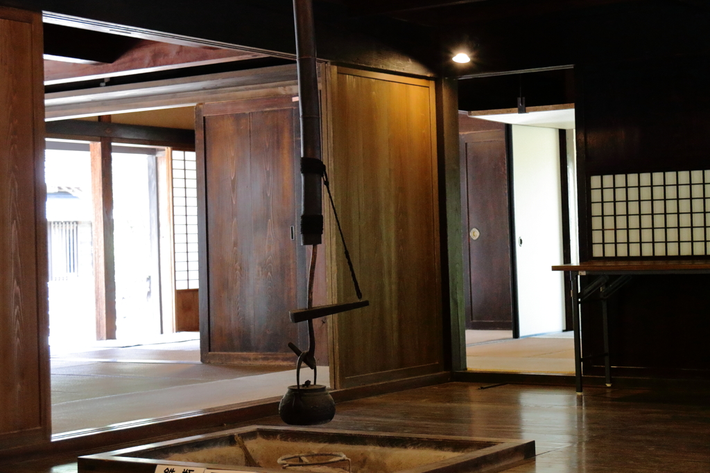 囲炉裏の有る部屋