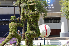 球場のオブジェ