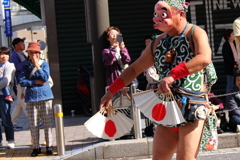 お囃子に合わせて３