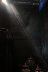 三渓園散策　煙る