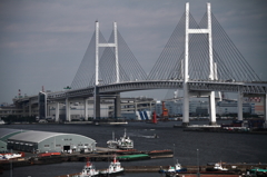 横浜ベイブリッジ遠景
