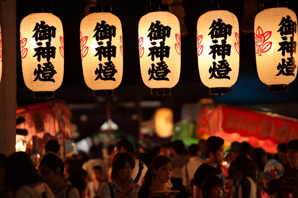 岩田神社　祭り　手持ち撮影