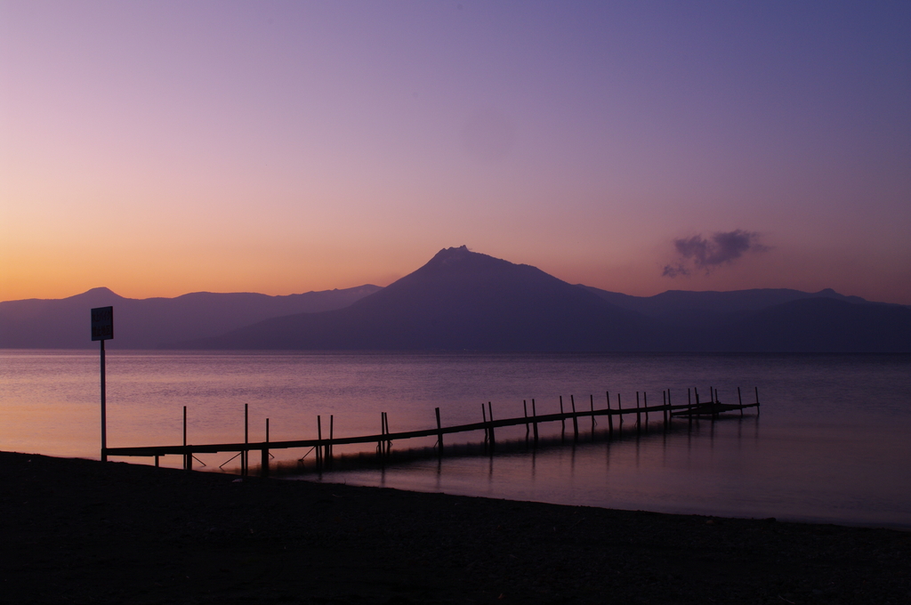 夕景･恵庭岳