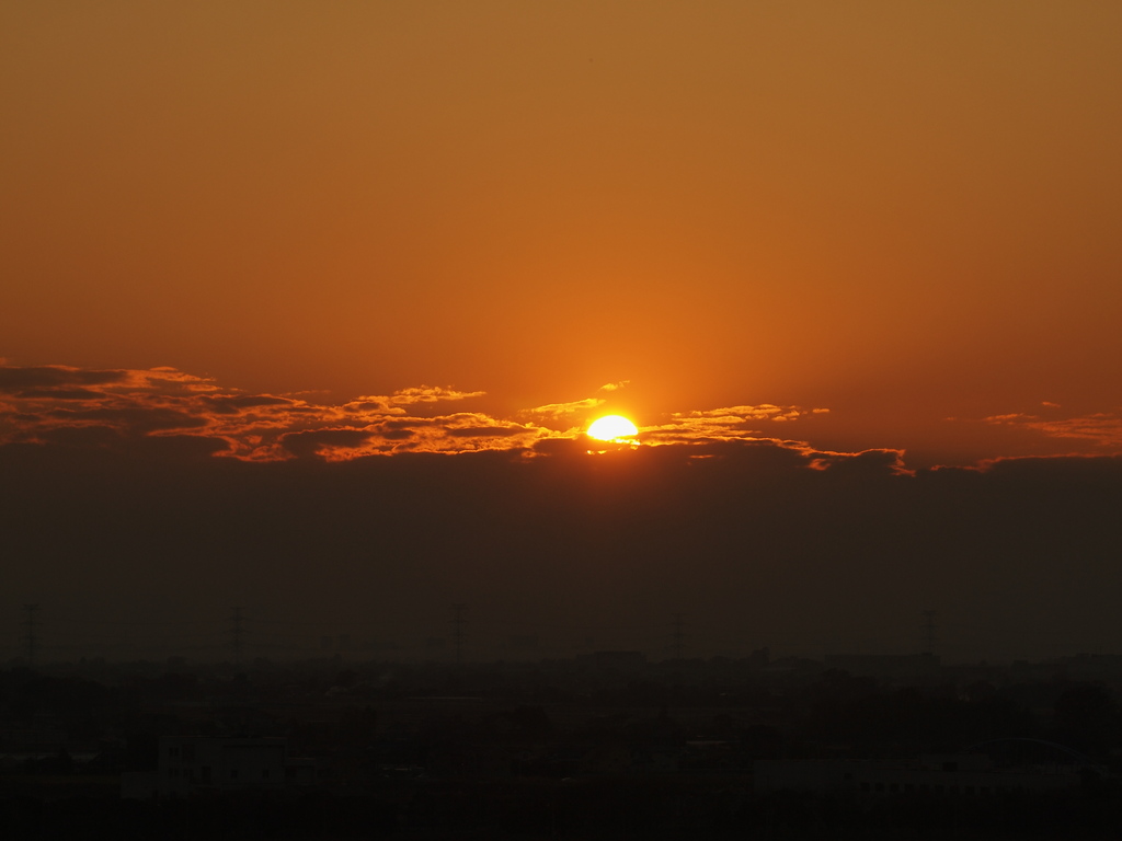 冬の夕日