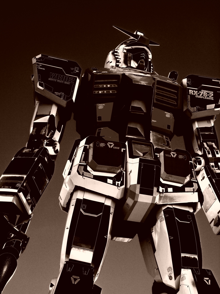 川原に呼び出されたガンダム