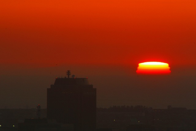 三段夕陽