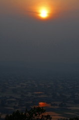 散居村夕景