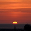 夕陽落ちる