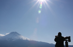 富士山を狙う人