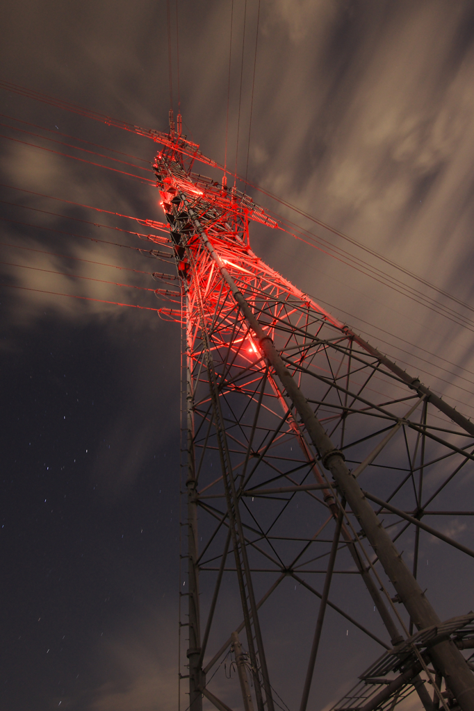 夜空に浮かぶ秋色