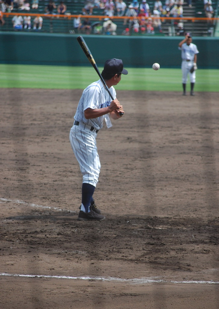 恩師の甲子園初ノック