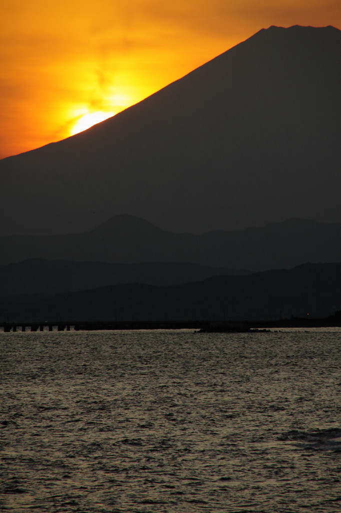 入り日の富士－３