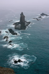 雨の神威岬