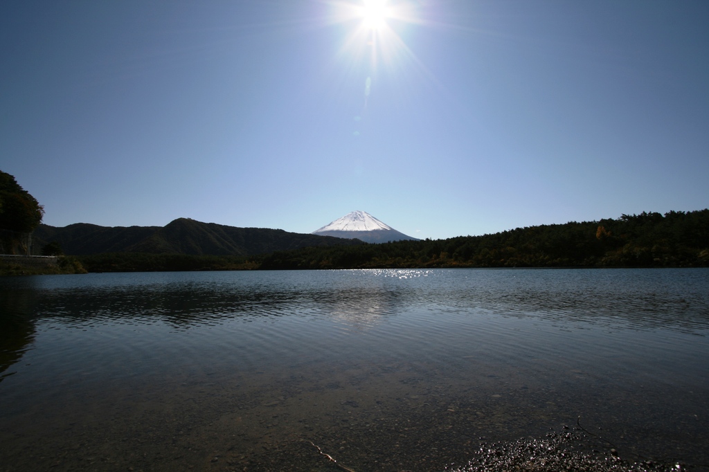 太陽と富士