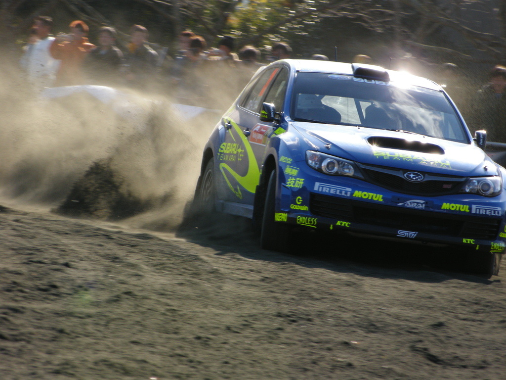 新城ラリー2008　インプレッサ　デモラン