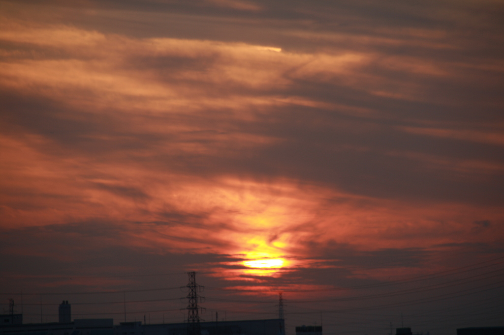 夕日