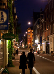 Two of us in the Street of Amsterdam 