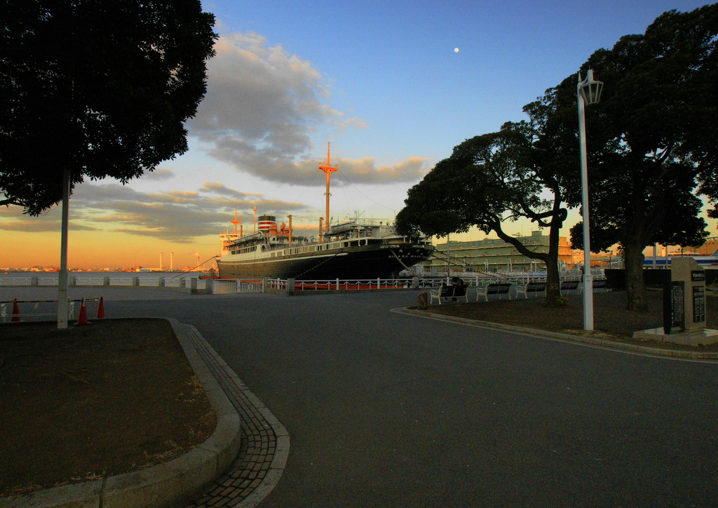 山下公園と氷川丸