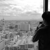 新潟市を望む